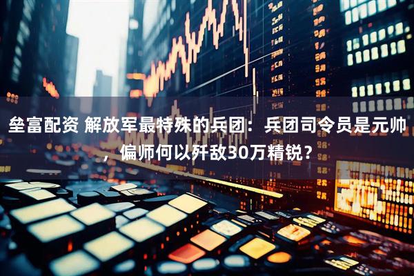 垒富配资 解放军最特殊的兵团：兵团司令员是元帅，偏师何以歼敌30万精锐？