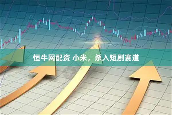 恒牛网配资 小米，杀入短剧赛道
