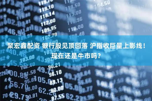 聚宏鑫配资 银行股见顶回落 沪指收巨量上影线!现在还是牛市吗?