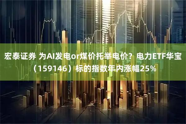 宏泰证券 为AI发电or煤价托举电价？电力ETF华宝（159146）标的指数年内涨幅25%
